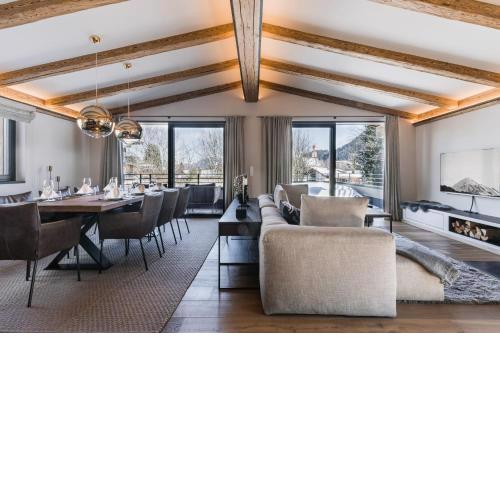 Genießen Sie Bergblick & Sauna im modernen Chalet