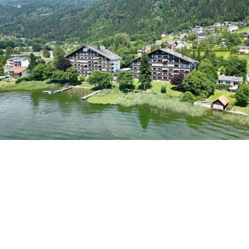 ILSE Seeblick Appartement Haus Hänsel u Gretel am Ossiacher See mit direktem Seezugang, Hallenbad