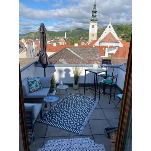 Terrassen Appartement über den Dächern von Krems