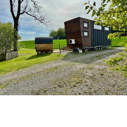 Tiny House mit Saunafass